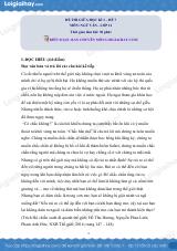 Đề thi giữa kì 1 Văn 11 Chân trời sáng tạo - Đề số 7